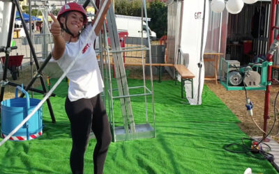 Piccoli supereoi a lavoro con la CARRUCOLA ELETTROASSISTITA di GIMAT